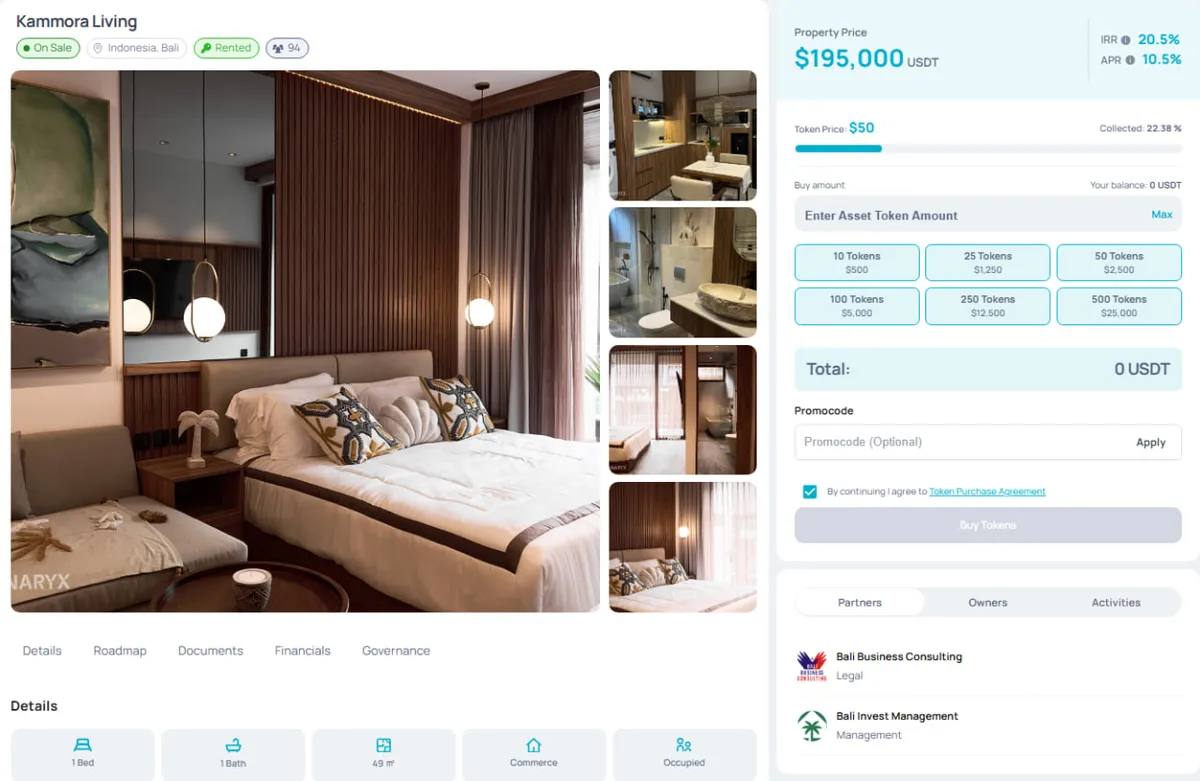 Kammora Living on Binaryx