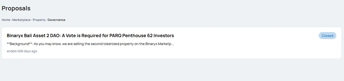 Binaryx ali Asset 2 DAO