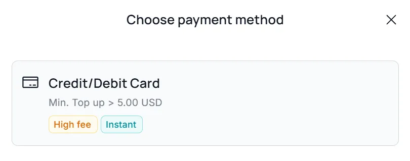 Step 4: Payment Method