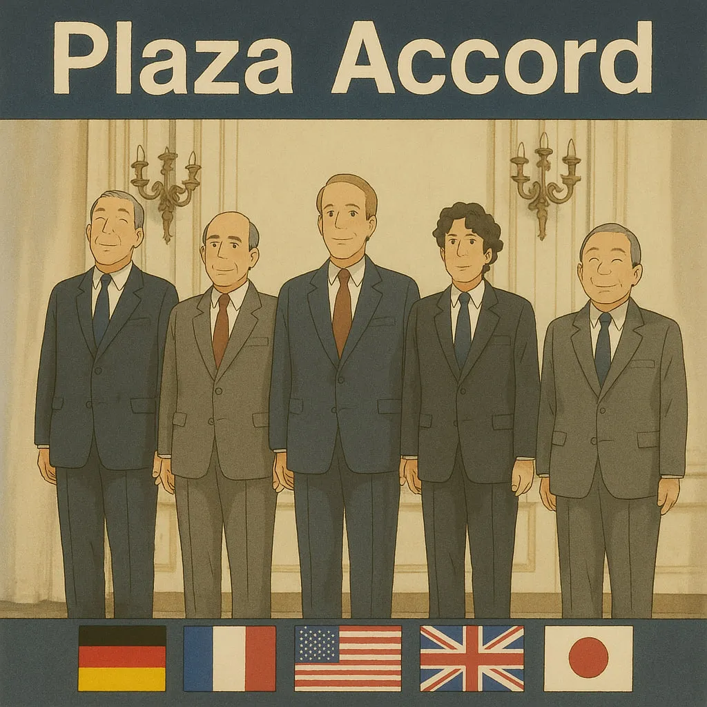 Plaza Accord in ghibli style