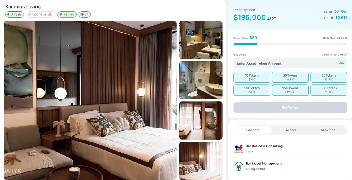 Kamorra Living at Binaryx Platform