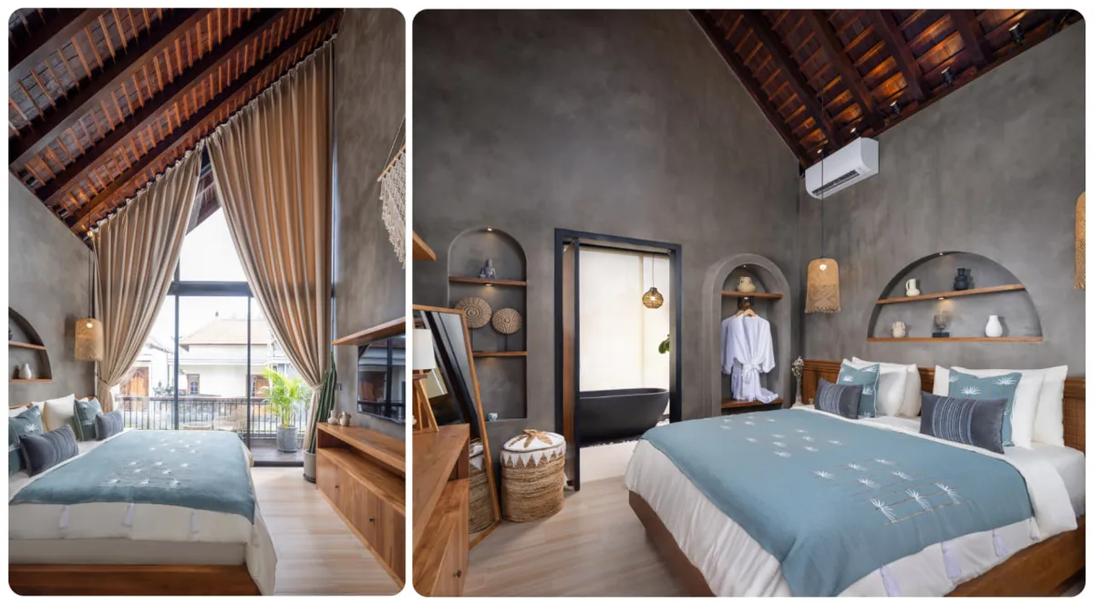 Tropical Loft bedroom