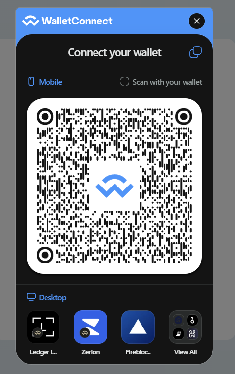 Регистрация/вход с помощью Wallet connect — 2
