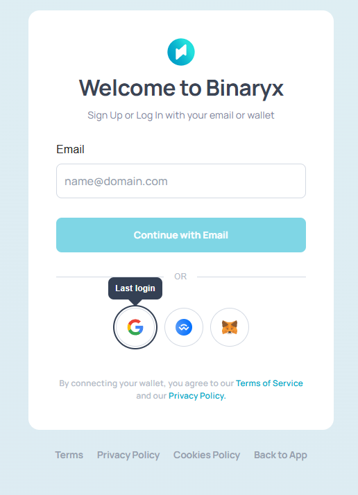 Sign Up or Log In — 2