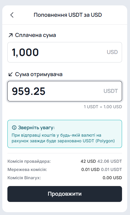 Крок 2: Поповніть свій баланс — 20