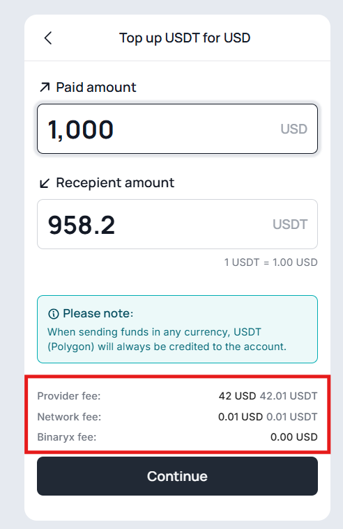 Step 2: Top up your balance — 16
