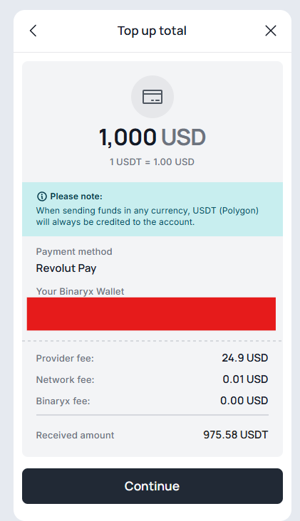 Step 2: Top up your balance — 29