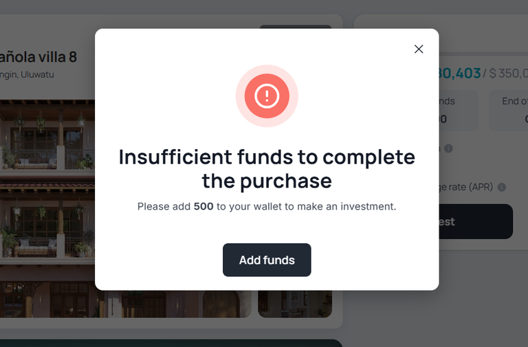 Step 3: Buy real estate tokens — 1