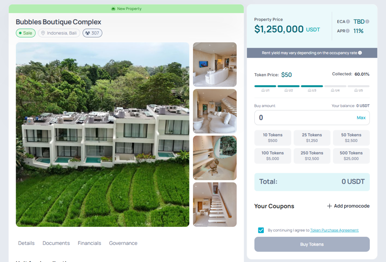 Step 3: Buy real estate tokens — 4